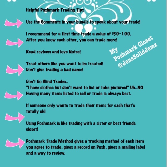 Yes I TRADE with Other Great Poshmark Closets - Picture 4 of 4